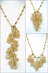 3 in 1 Crystal Cascade Necklace 