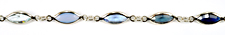 Blue Crystals Rhodium Nevette