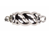 Twist Clasp Rhodium