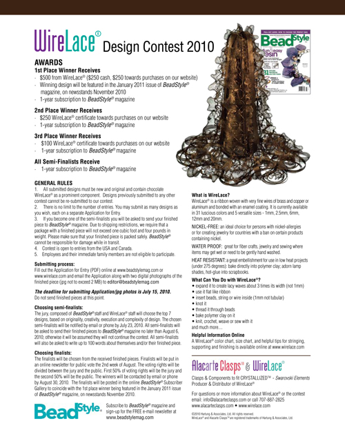 WireLace BeadStyle Contest