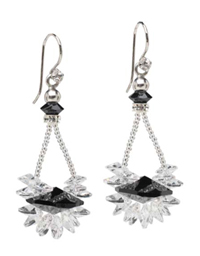 Crystal Ruffles Earrings