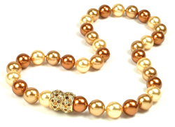 Golden Pearl Necklace