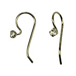 Ruthenium (Gunmetal) Crystal earwires