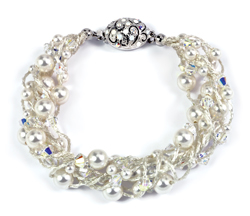 Swirls of Pearls Bracelet